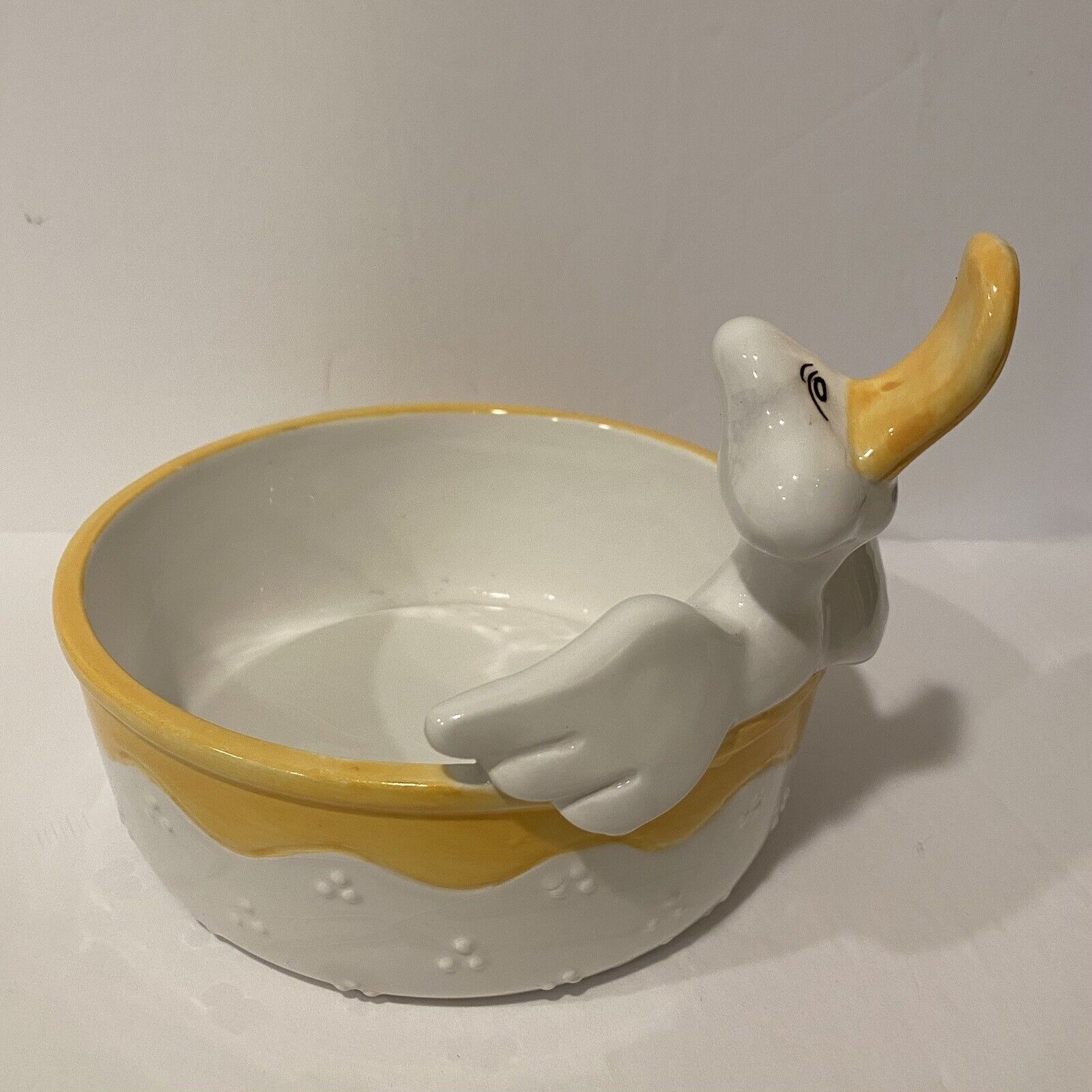 Vintage Ganz Bella Casa Unique Ceramic Duck Bowl