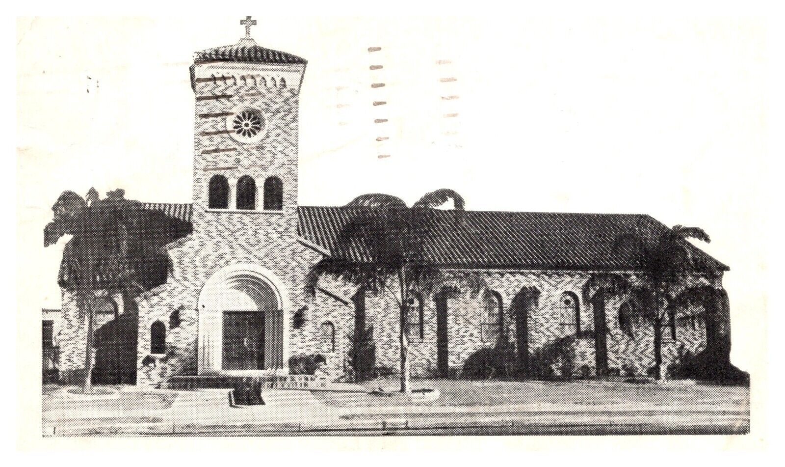 postcard St. Paul's Evangelical Church Tampa Florida A1048