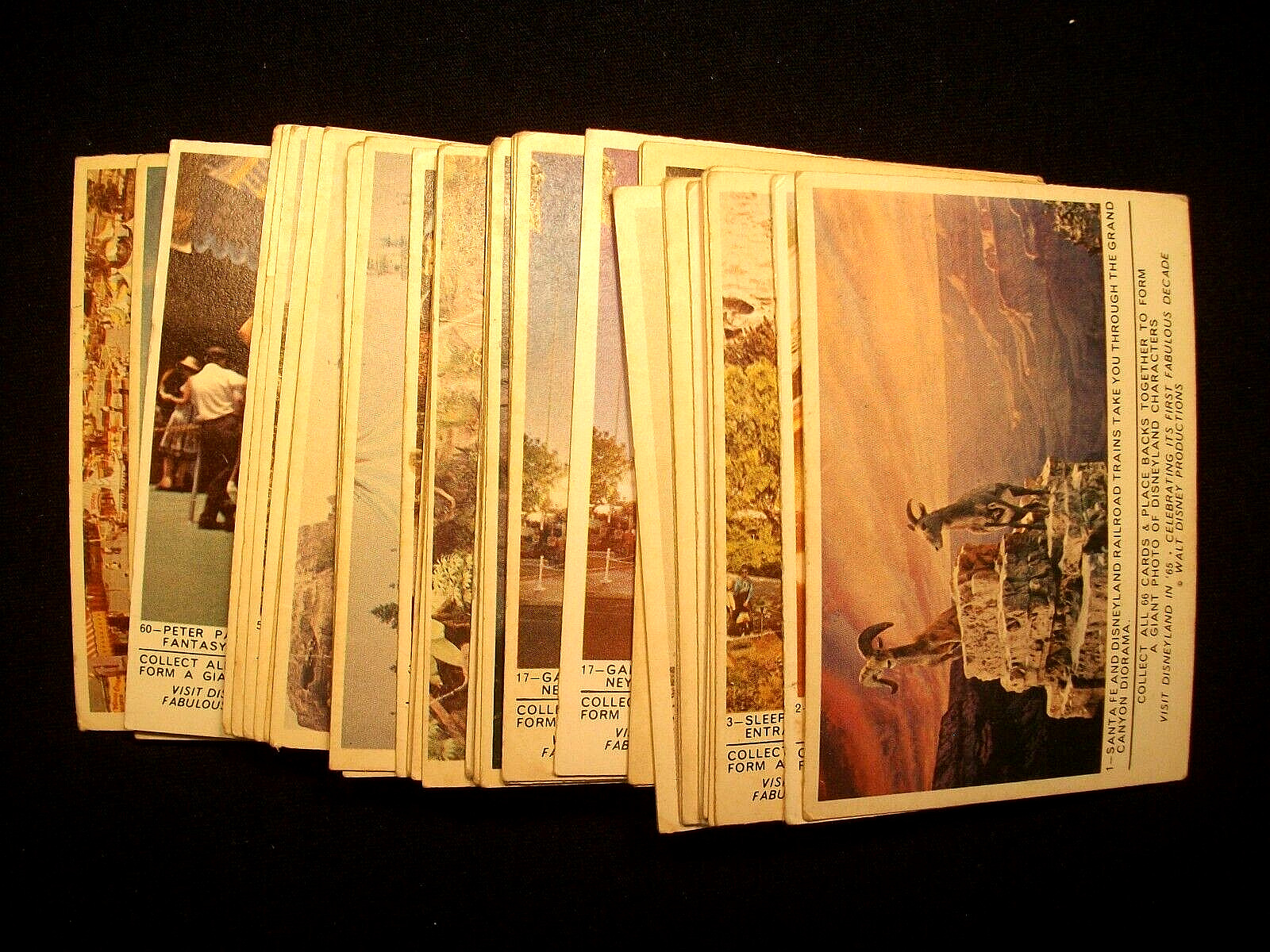 1965 Donruss DISNEYLAND PUZZLE BACK cards QUANTITY U-PICK READ DESCRIPTION FIRST