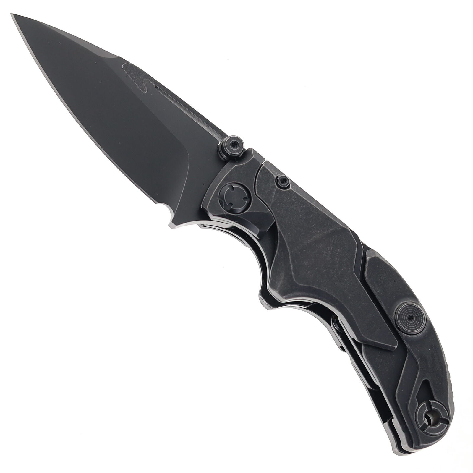 Ketuo Alkaid Folding Knife Black Titanium Handle M390 Plain Edge
