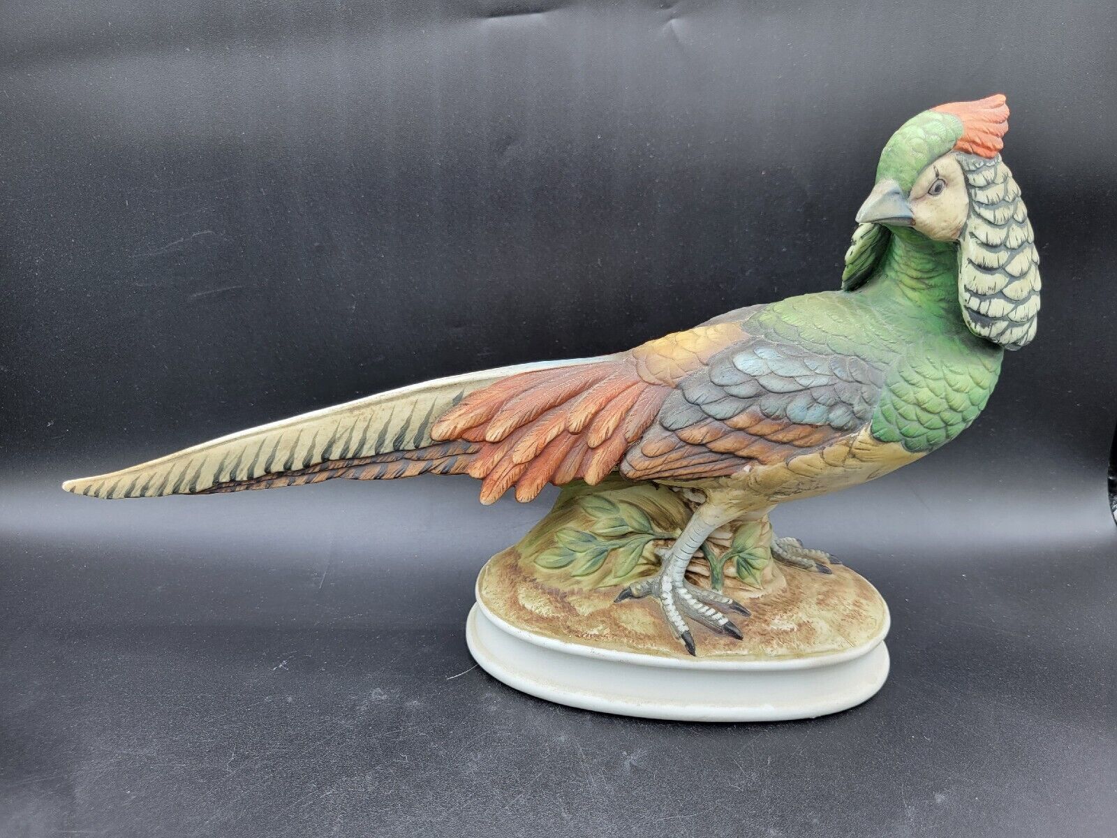 Rare Vintage Lady Amherst Pheasant by Andrea by Sadek Sculpture bird figurine 