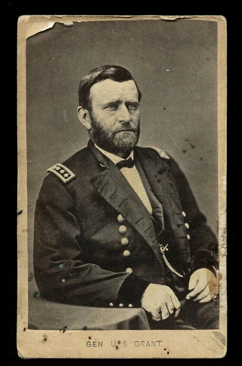 Civil War General US GRANT CDV 1860s 1865