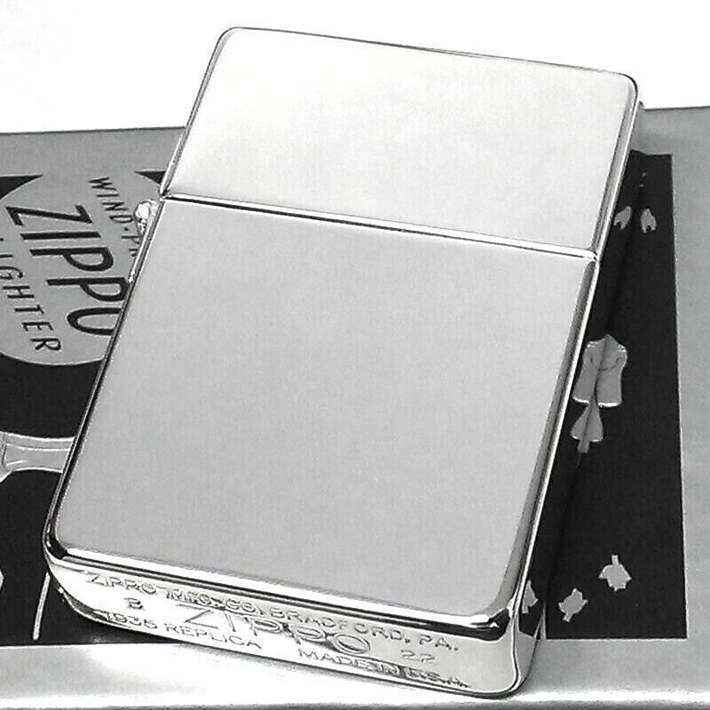 USA Made 1935 Replica Zippo with Silver Plating Mirror finish. Original Box. EUC