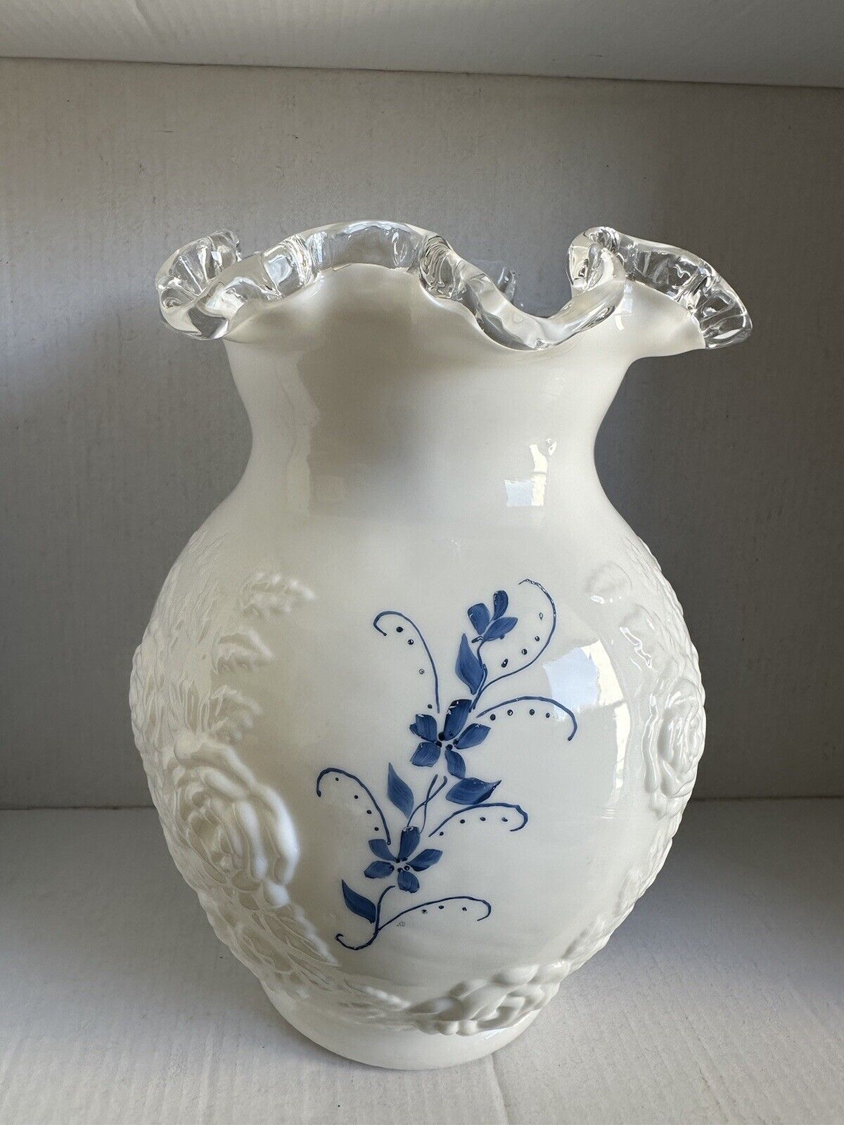 VTG Fenton Vase - Hand Painted