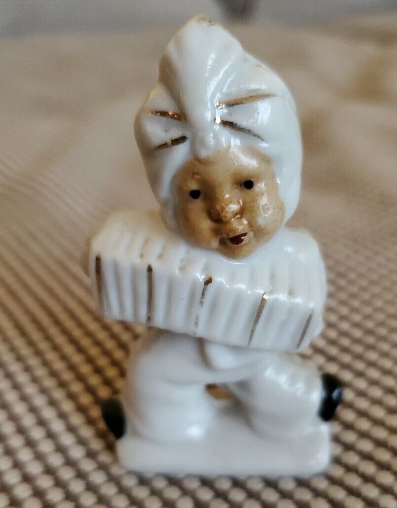 Vnt Frozen Charlie 1940-50’s Mini Figurine Arab Ali Babba Turban Music Accordian