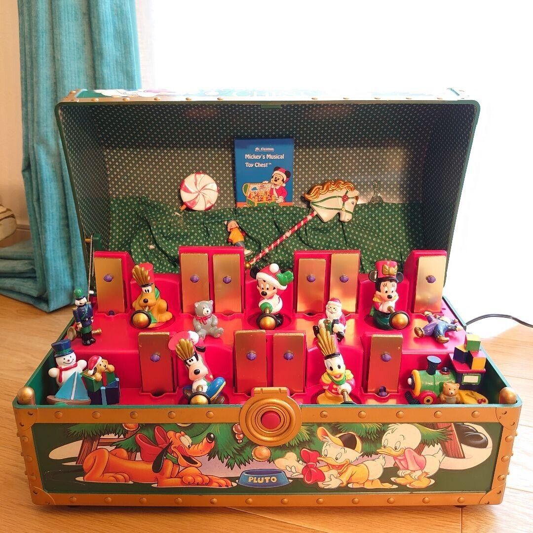 Disney Mr. Mickey Friends Christmas Musical Toy Chest Operation Confirmed Used