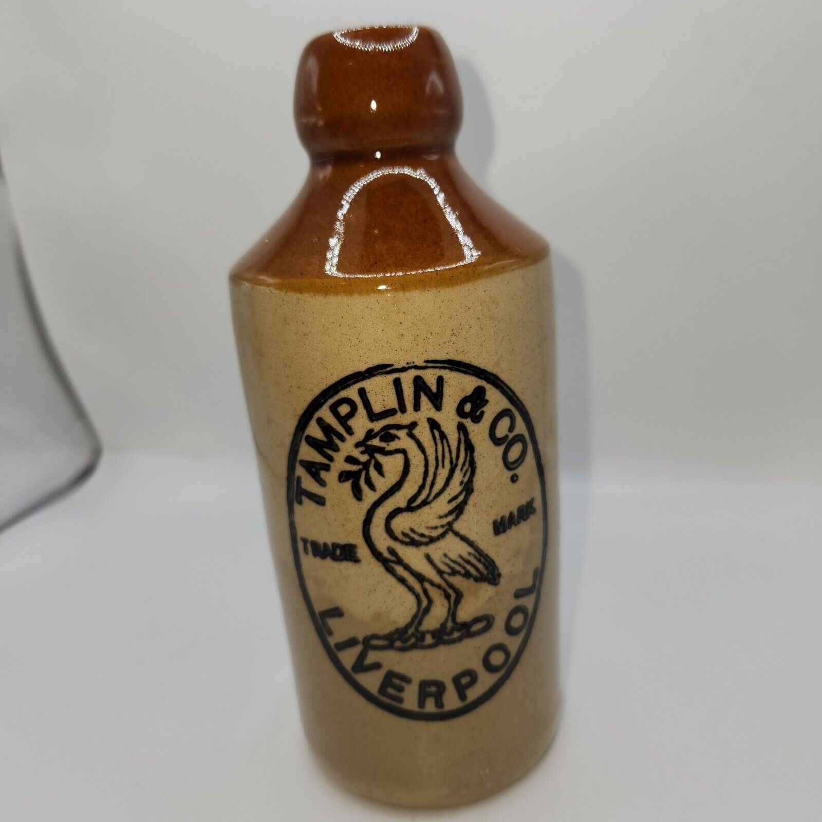 Antique Ginger Beer Bottle Stoneware, Tamplin & Co Liverpool 
