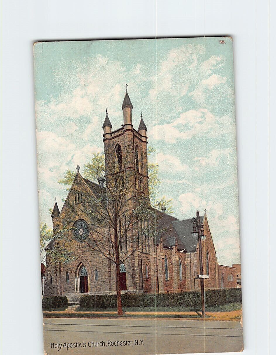 Postcard Holy Apostle\'s Church Rochester New York USA