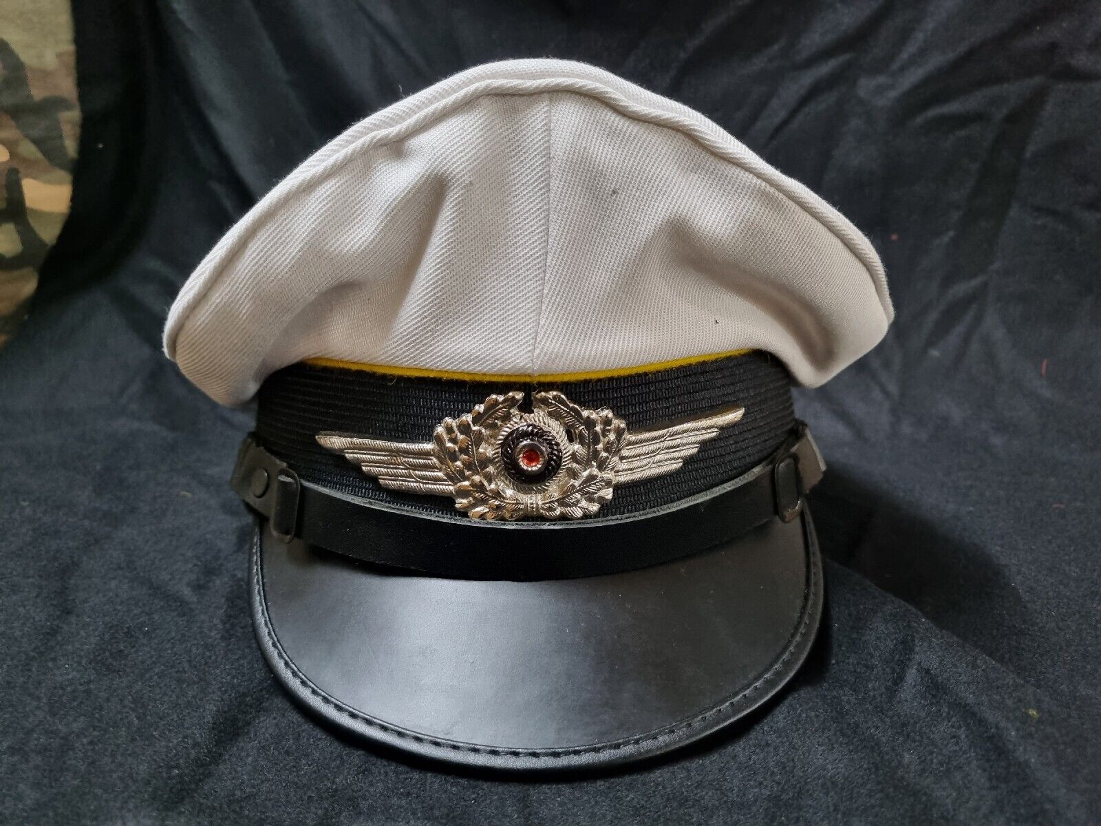 German WW2 Style Luftwaffe Flak NCO Visor Hat Cap - Clemens Wagner