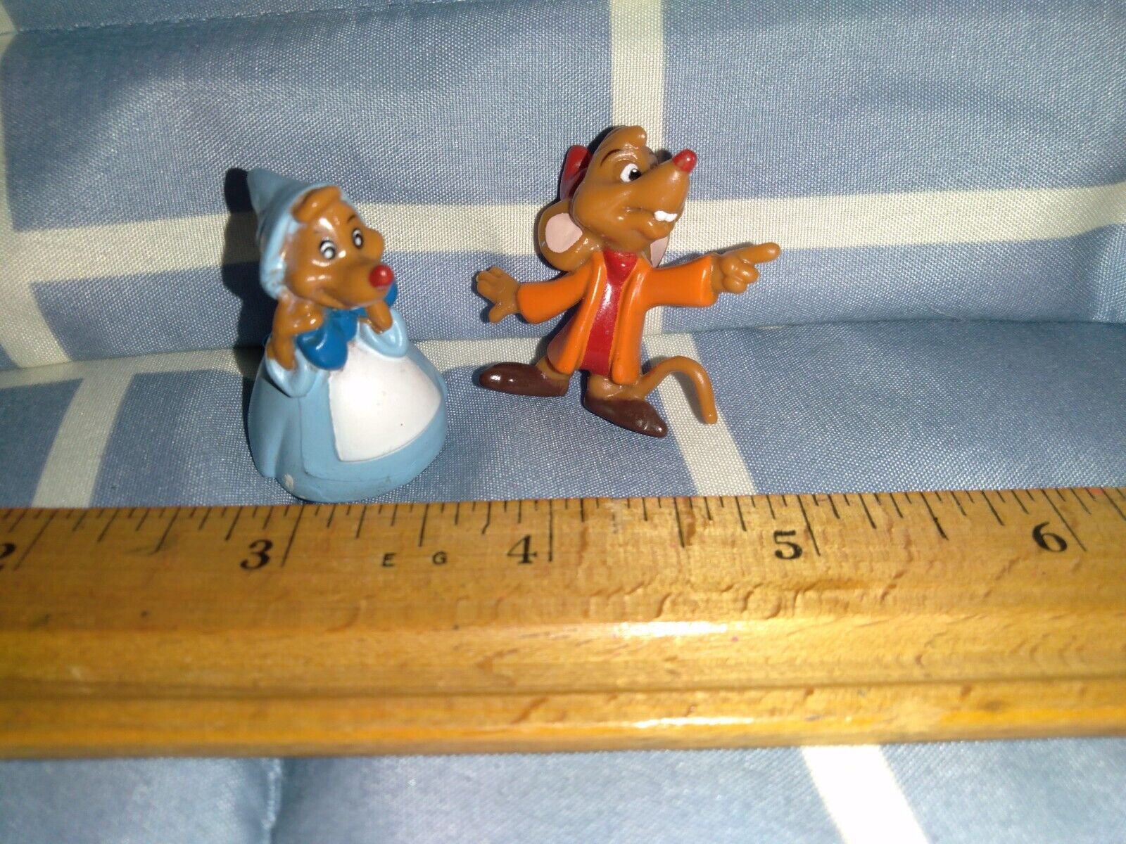 Disney Cinderella Mice SUZY & Jaq Mouse Miniature Mini PVC Figure Cake Topper NR