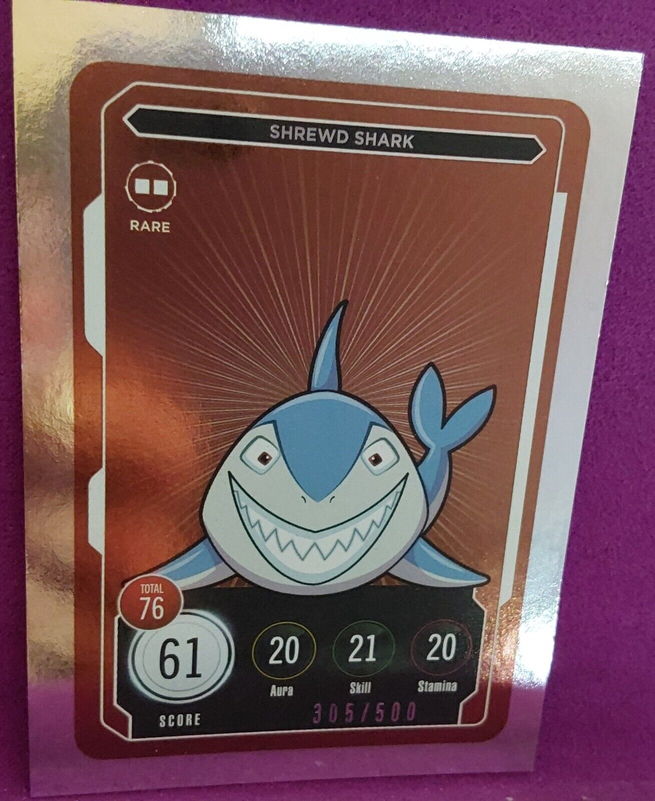 Veefriends RARE Shrewd Shark /500 - Series 2 Compete and Collect