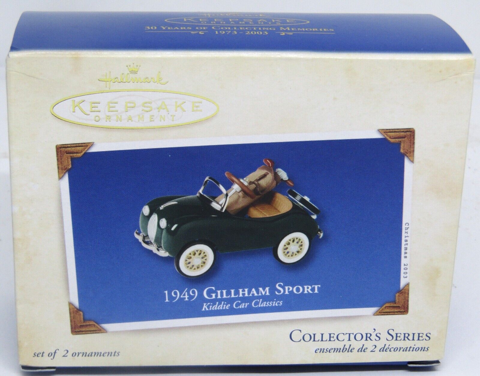 Vintage 2003 Hallmark Keepsake, Collector's Series, 1949 Gillham Sport Kiddie C