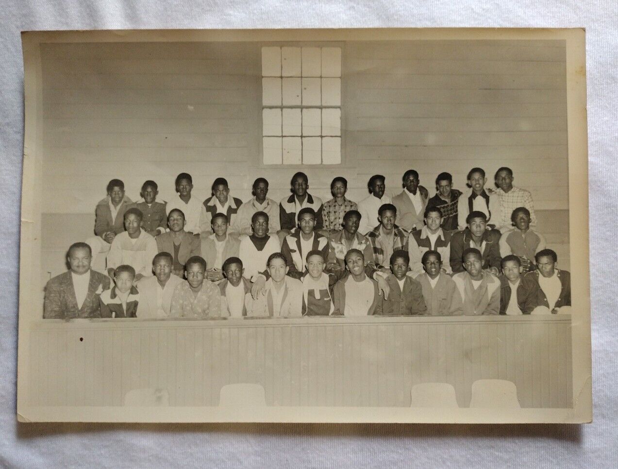 1950\'s Photo African American School W.R BANKS Grapeland TX Jr. High Boys 7\