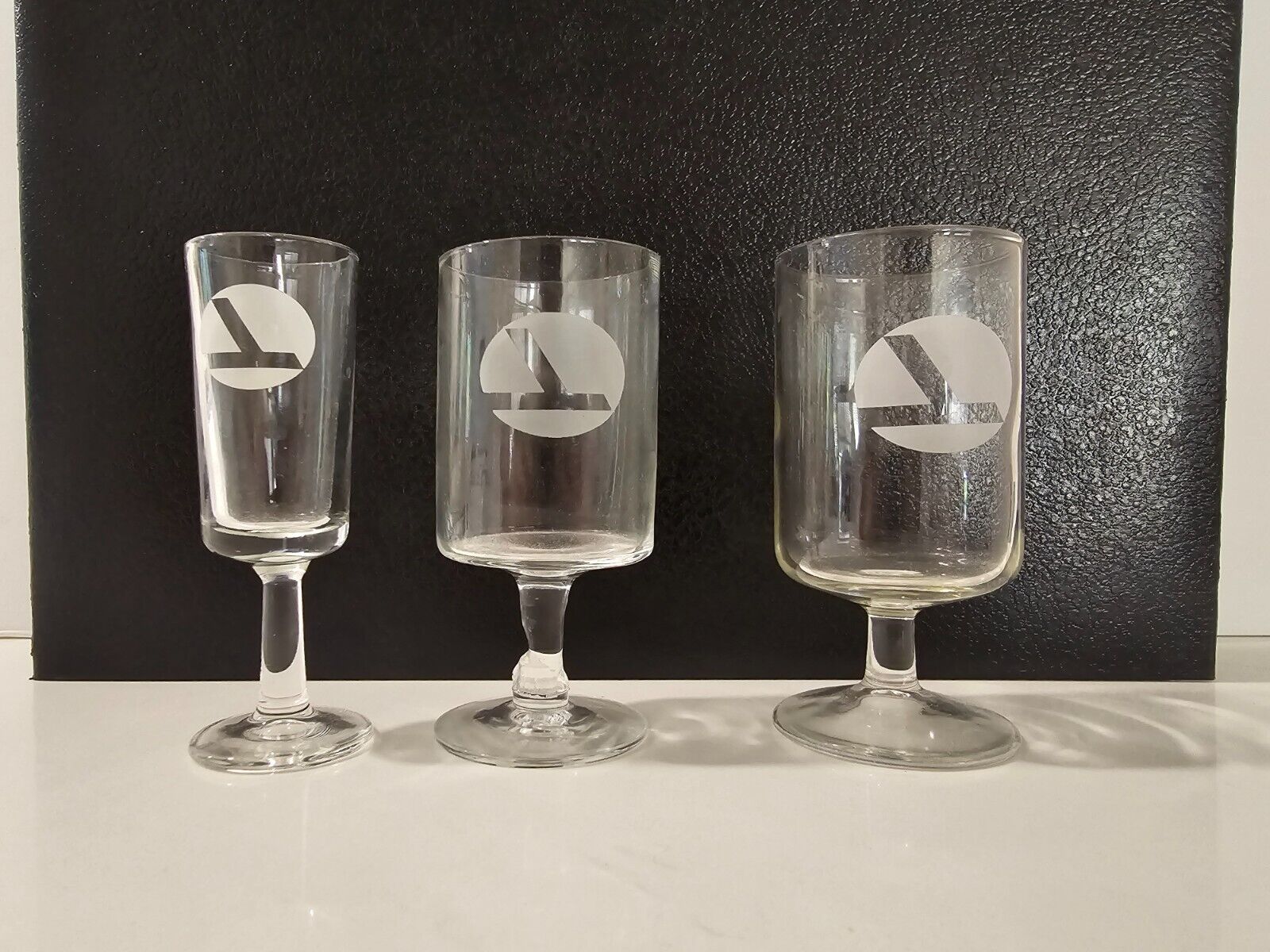 Eastern Airlines Liquor 3 First Class Glass - Wings of Man Logo