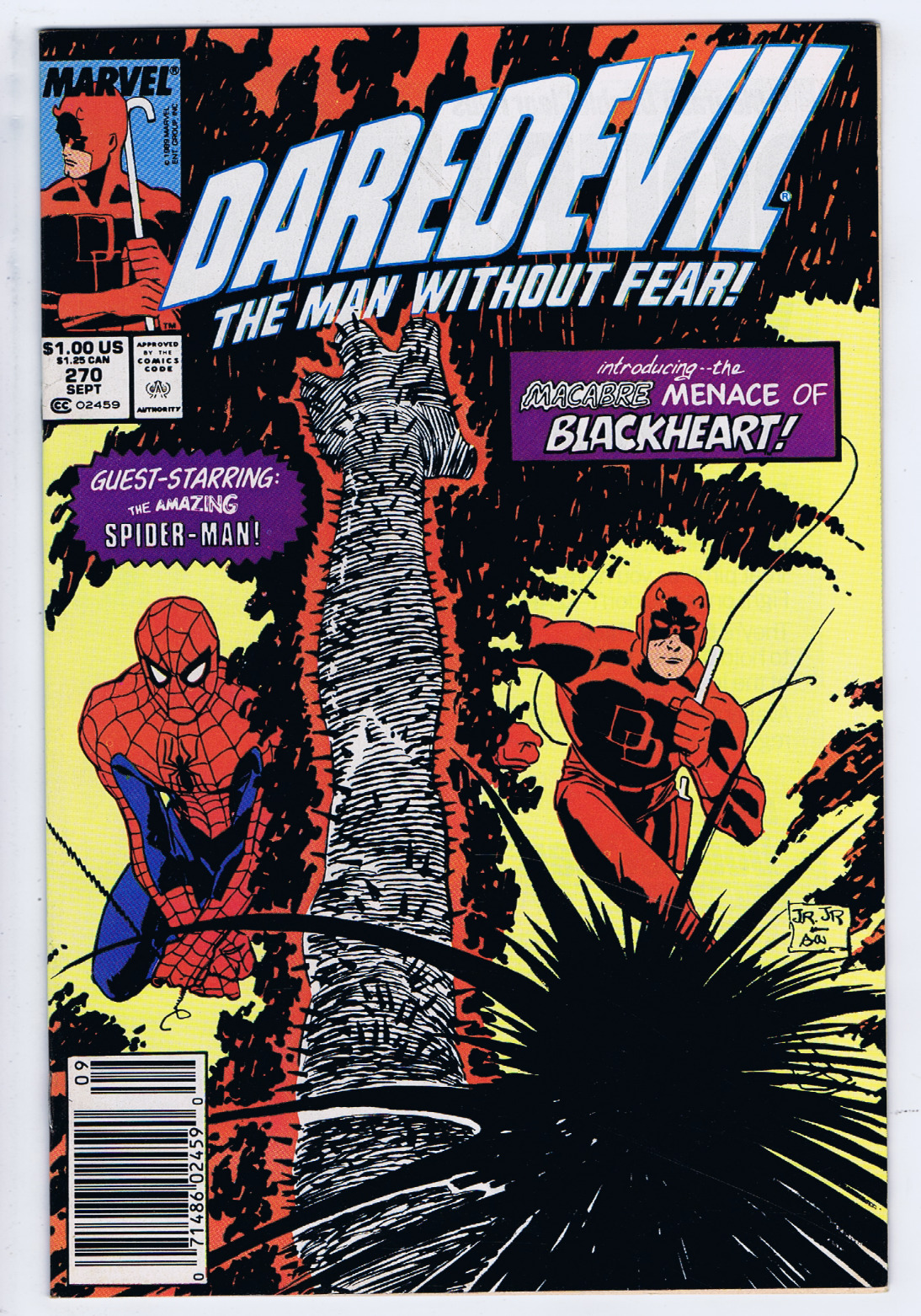 Daredevil #270 Marvel 1989 1st appearance of Blackheart