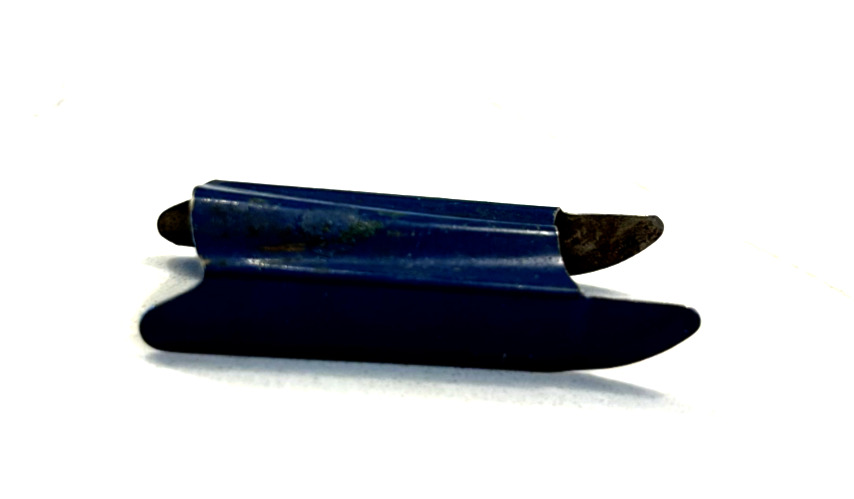 Vintage 1930's Cracker Jack Metal Snow Sled Toy Prize-Blue