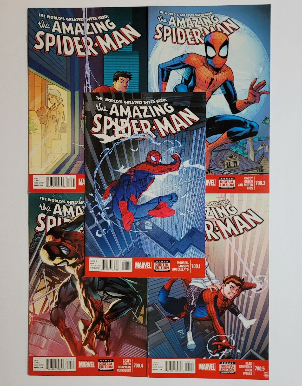 Amazing Spider-Man Issues 700.1  - 700.5 Marvel Comics 2013