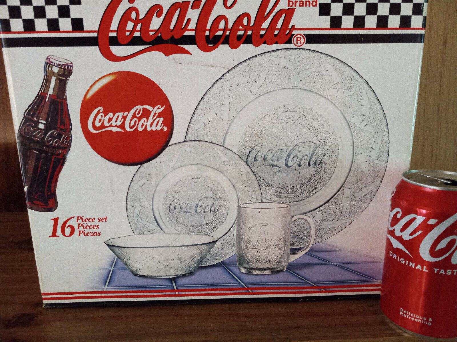 Vintage Collector's Coke / Coca-Cola Glass Dinner Dish Set