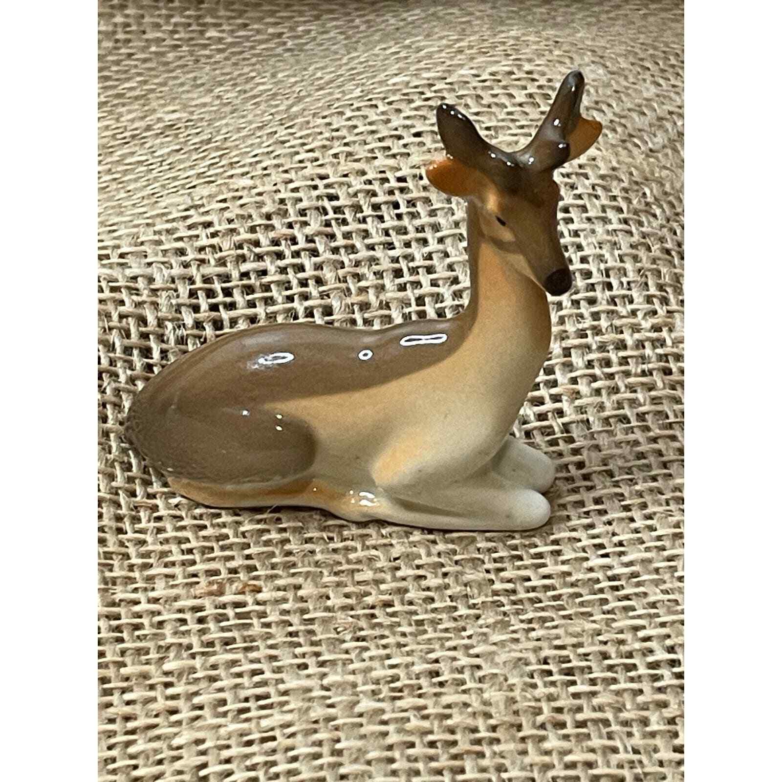 Lomonosov Russia Vintage Tiny Deer Figurine