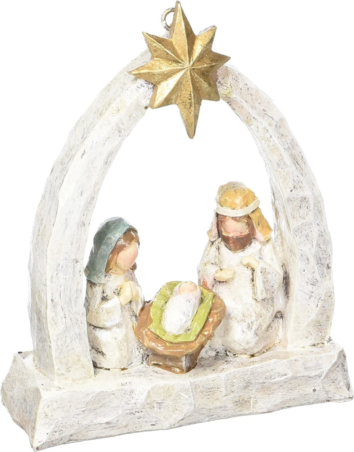 A King Is Born Holy Family Ornament