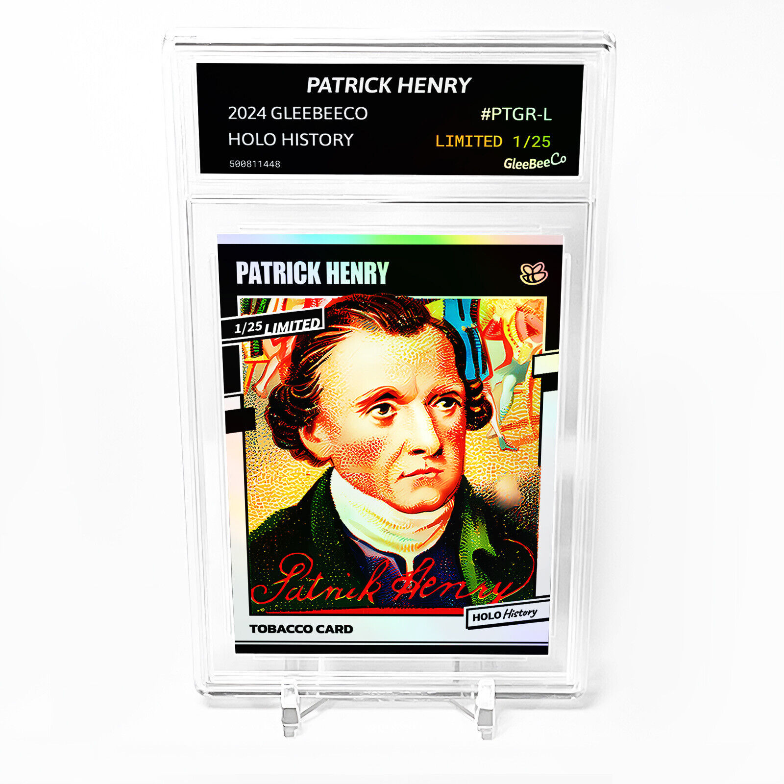 PATRICK HENRY Art Card 2024 GleeBeeCo Holo History Slabbed #PTGR-L Only /25