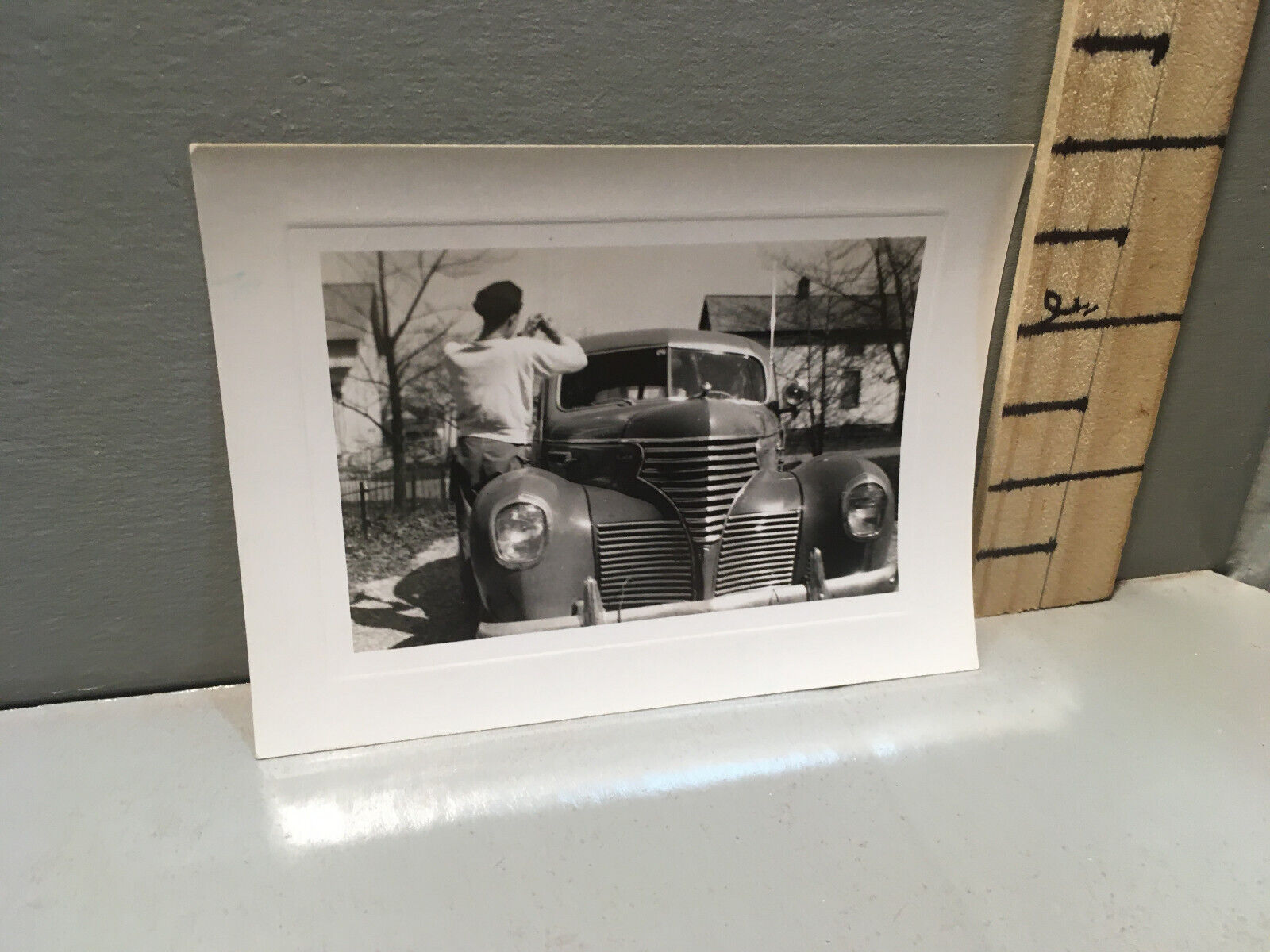 Vintage Photo Man & Early 40's Pontiac? p