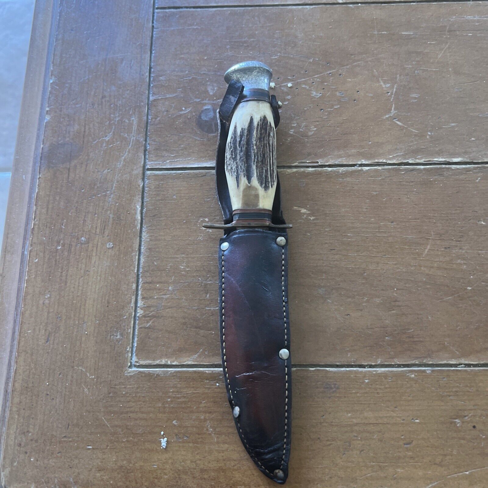 Vintage Anton Wingen Jr Othello Knife w Leather Sheath