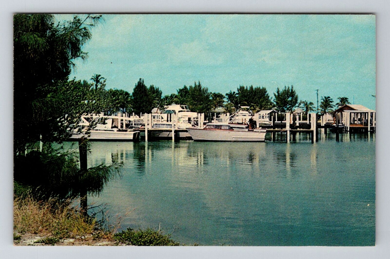 Captiva Island, FL-Florida, Marina At South Seas Plantation , Vintage Postcard
