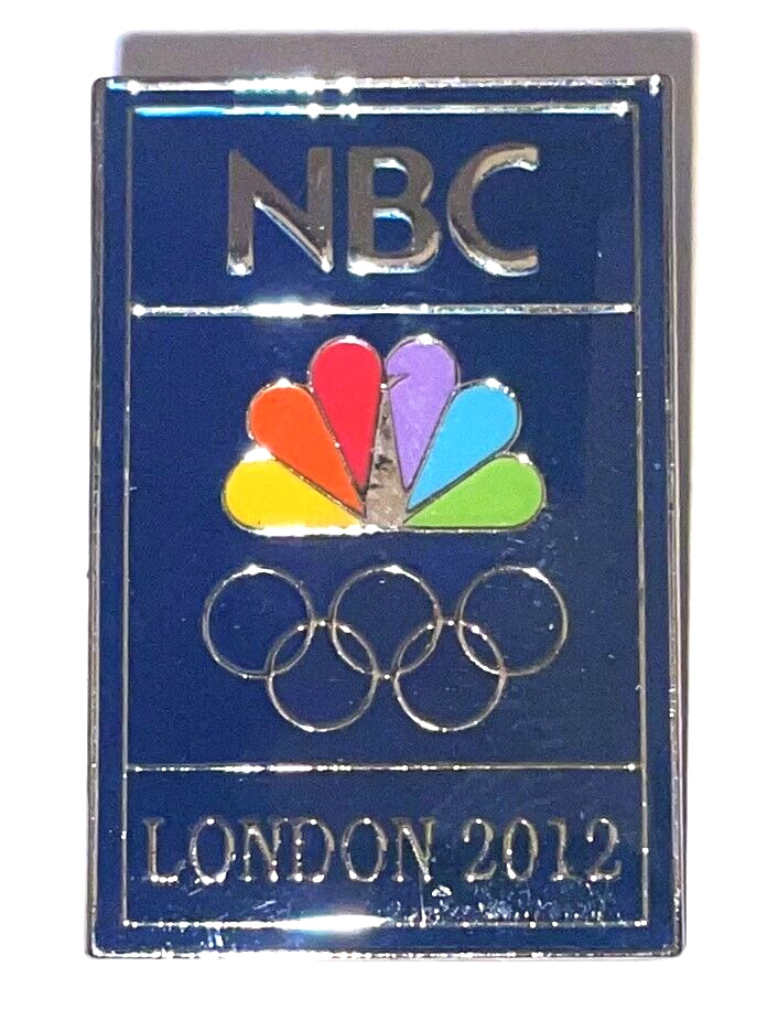 London 2012 Olympics Pin NBC Peacock Olympic Rings New Unused Sealed Enamel New