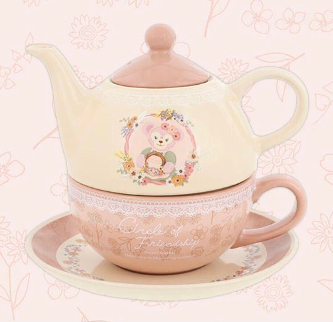 Tokyo Disney Resort  Ⅾuffy friends Shellie May Tea for One Teapot SET  Japan F/S