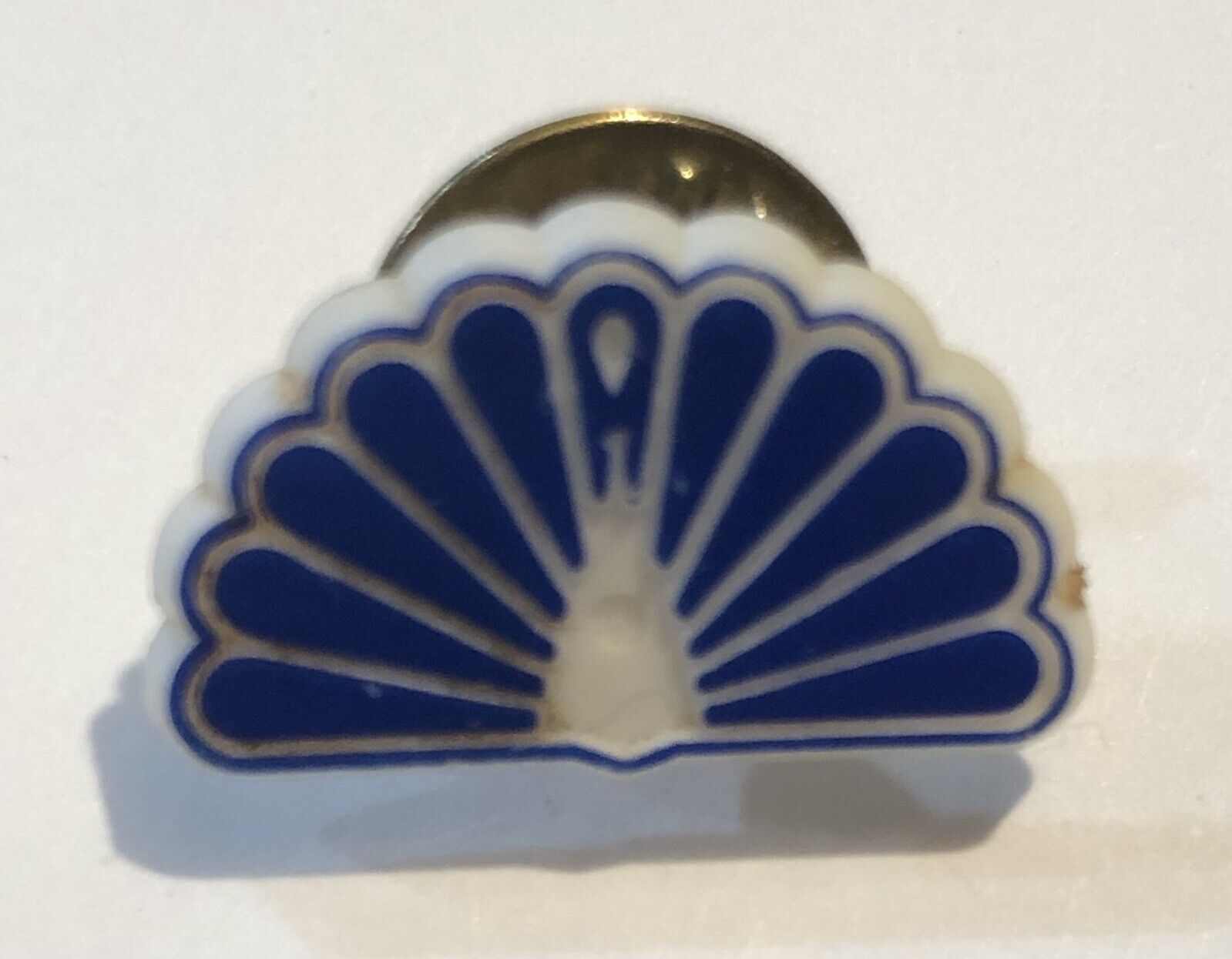 Vintage NBC Peacock Logo Tie Tack Lapel Pin Broadcasting Network Peacock Pin USA