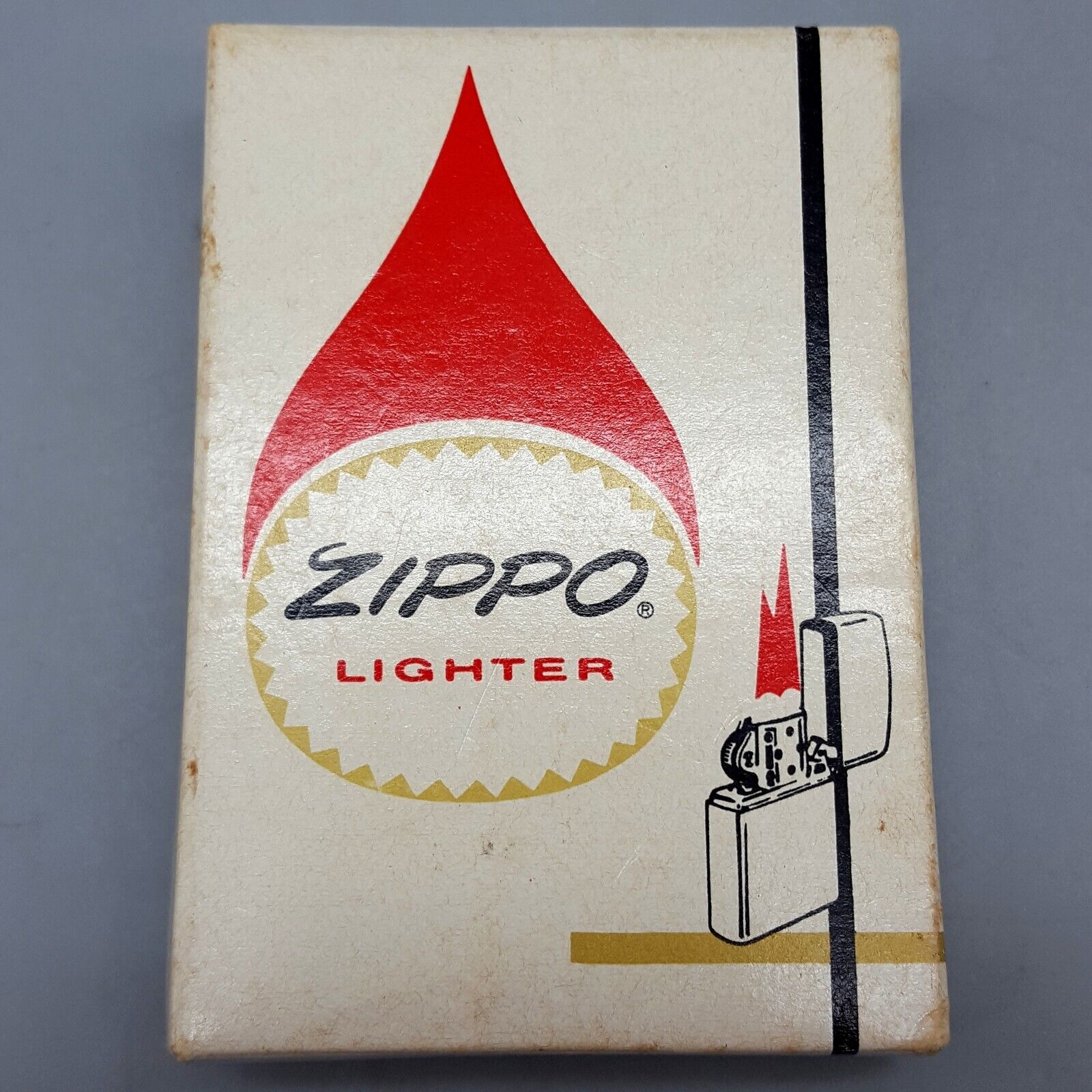 ZIPPO 1962 Brush Finish No. 200 Lighter Untested with Original Box, Engraved