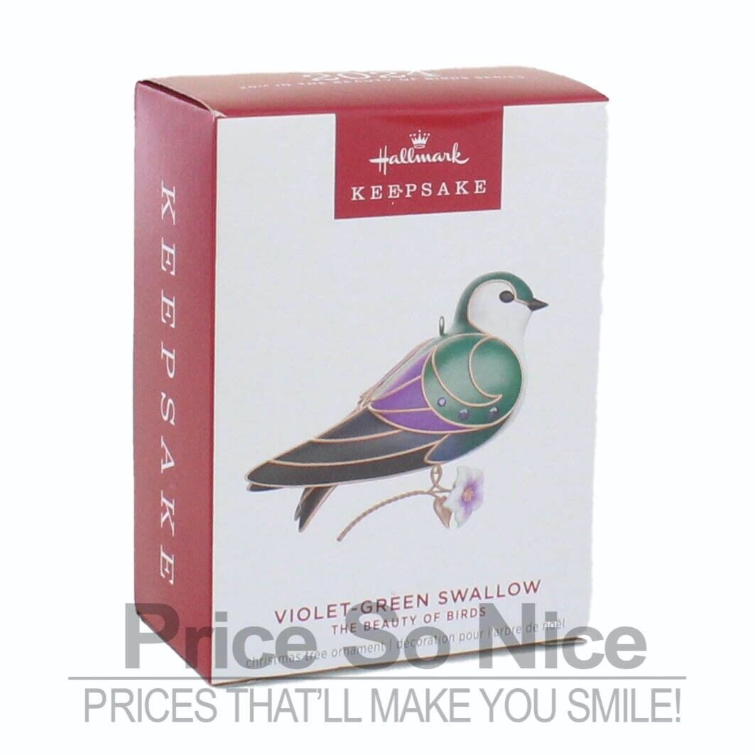 Hallmark 2024 Ornament - Violet-Green Swallow: Beauty of Brids
