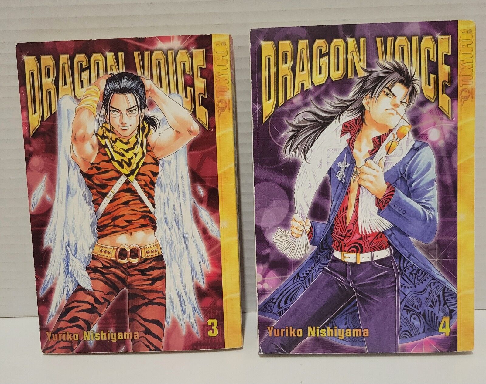 Dragon Voice 3 And 4 Manga English - Yuriko Nishiyama - Rare