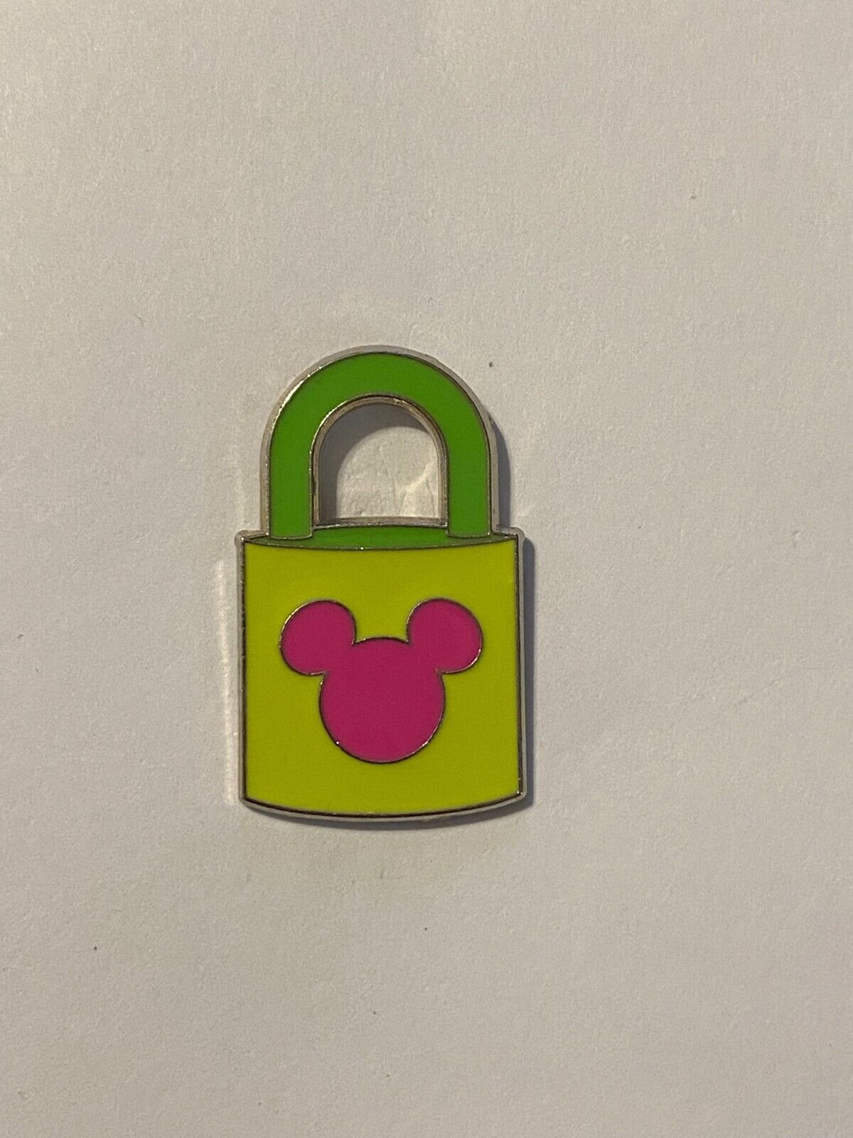 Disney Trading Pin Yellow Pink Green Lock p5