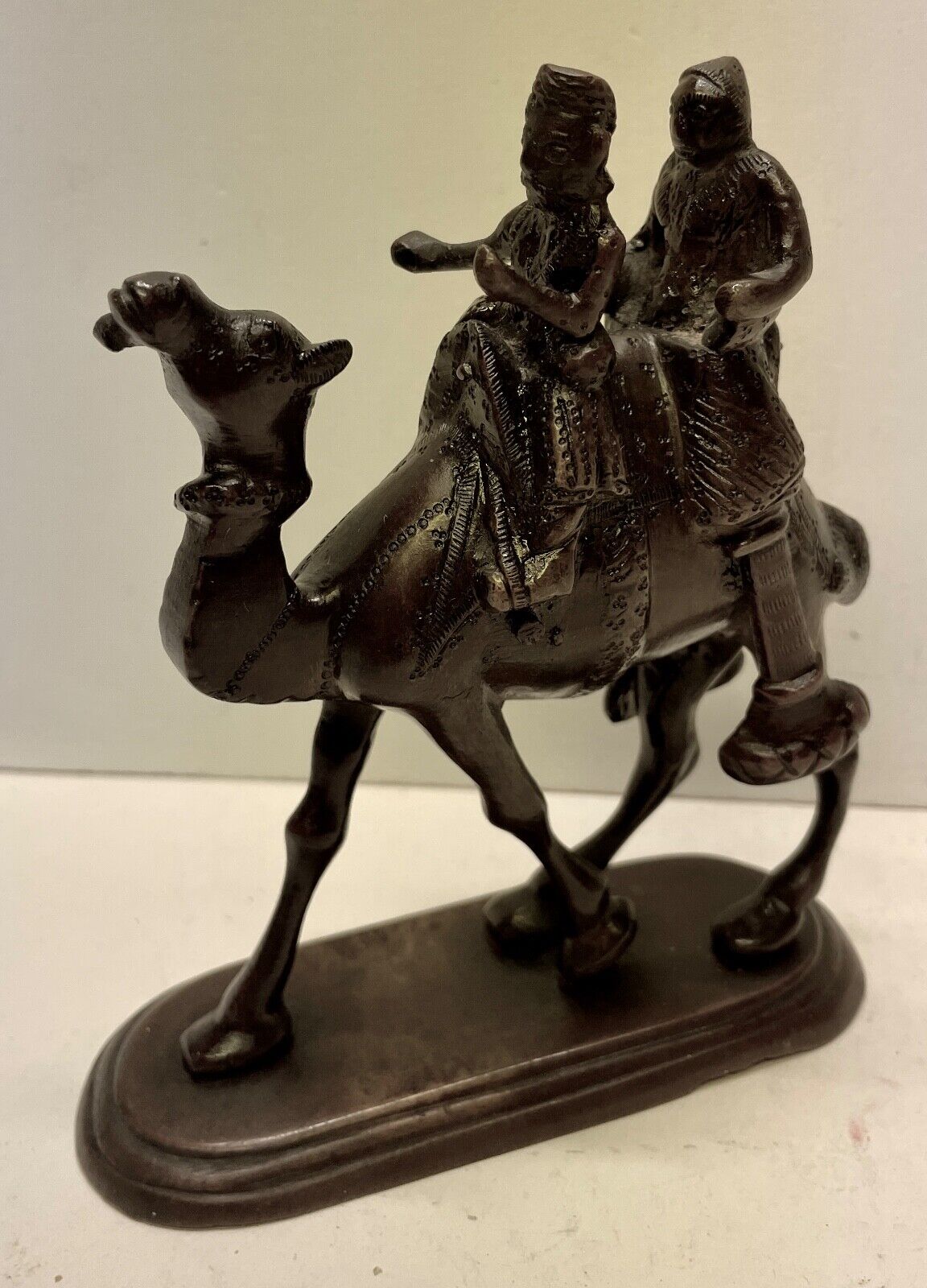 Vintage Middle Eastern or Indian Bronze of Camel and Riders