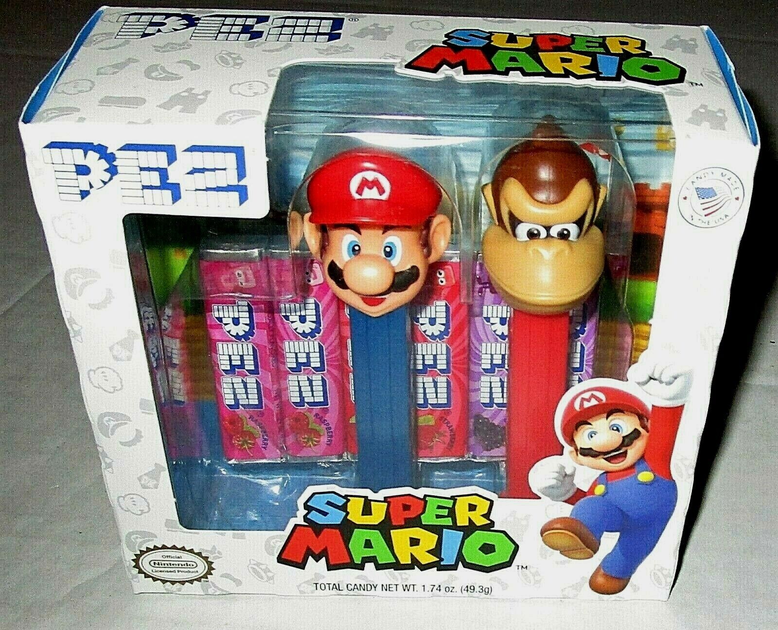 PEZ Nintendo SUOER MARIO Gift Set (Mario & Donkey Kong) 2 pk  Released 2020