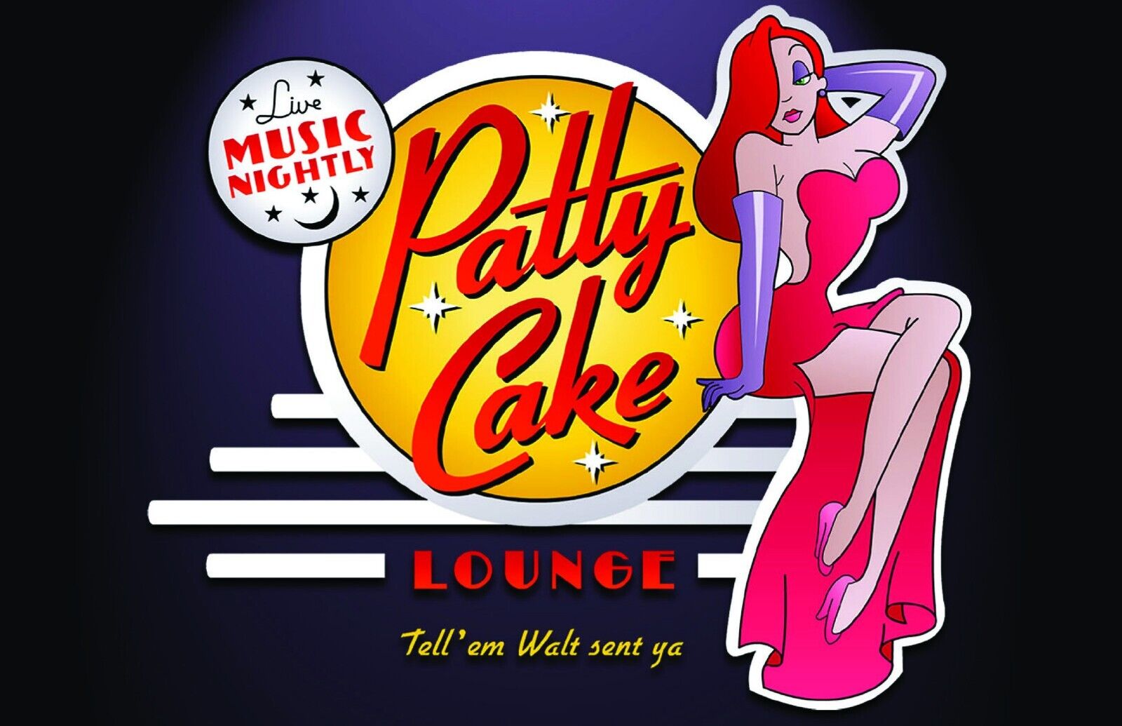 Who Framed Roger Rabbit Jessica Patty Cake Lounge Logo Poster Disney
