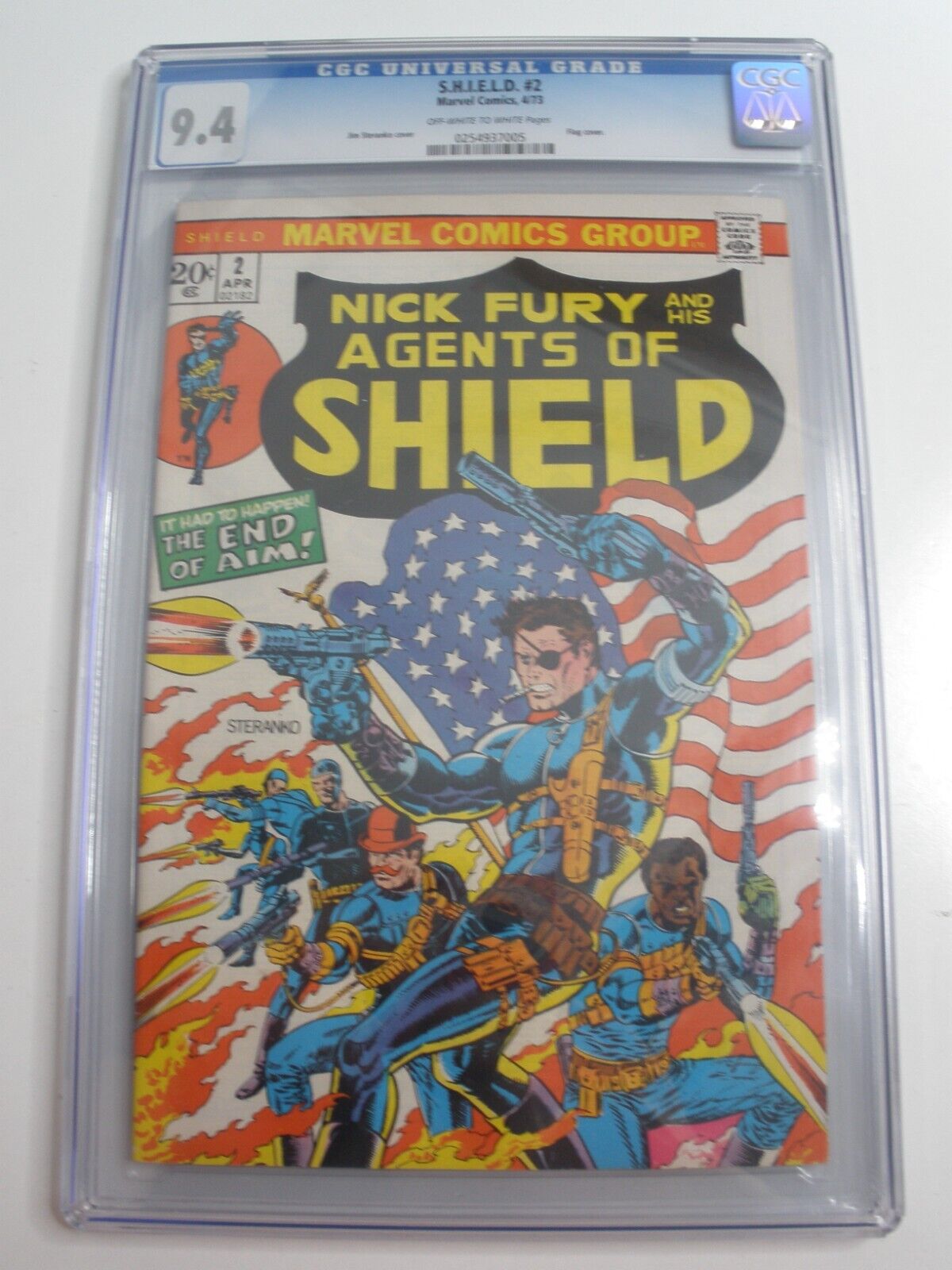Marvel Comics SHIELD Nick Fury and His Agents of SHIELD # 2 CGC 9.4