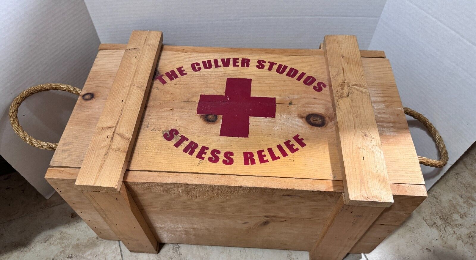 20-Pound Solid Pine RARE The Culver Studios Stress Relief Booty Box TKH
