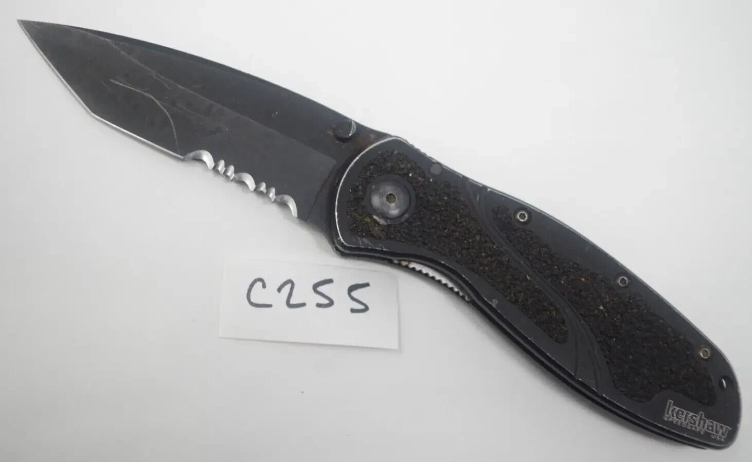 Black Kershaw Tanto Blur Glass Assisted Blade Breaker Pocket Knife 1670TBLKST
