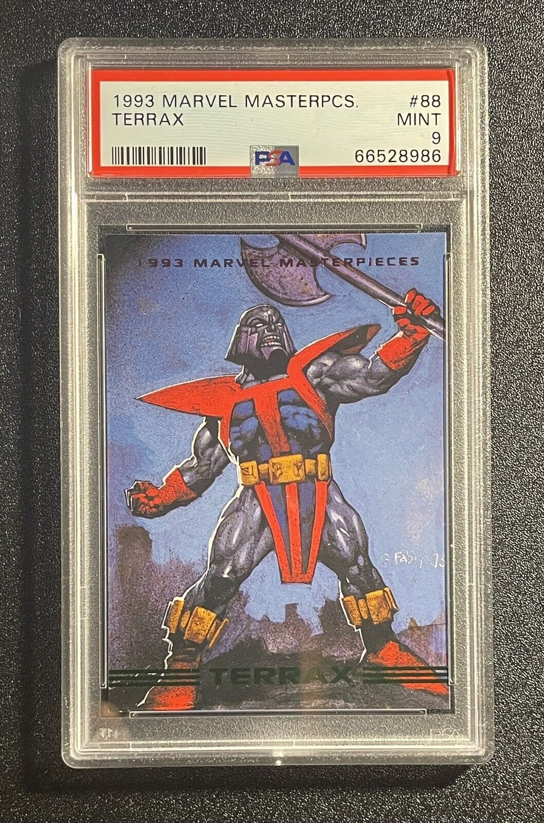 1993 Marvel Masterpieces Terrax #88 PSA 9 MINT