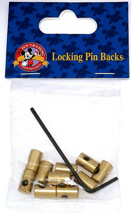 Disney Parks Authentic ✿ Metal Locking Pin Backs + Key ✿ Keep collectibles safe
