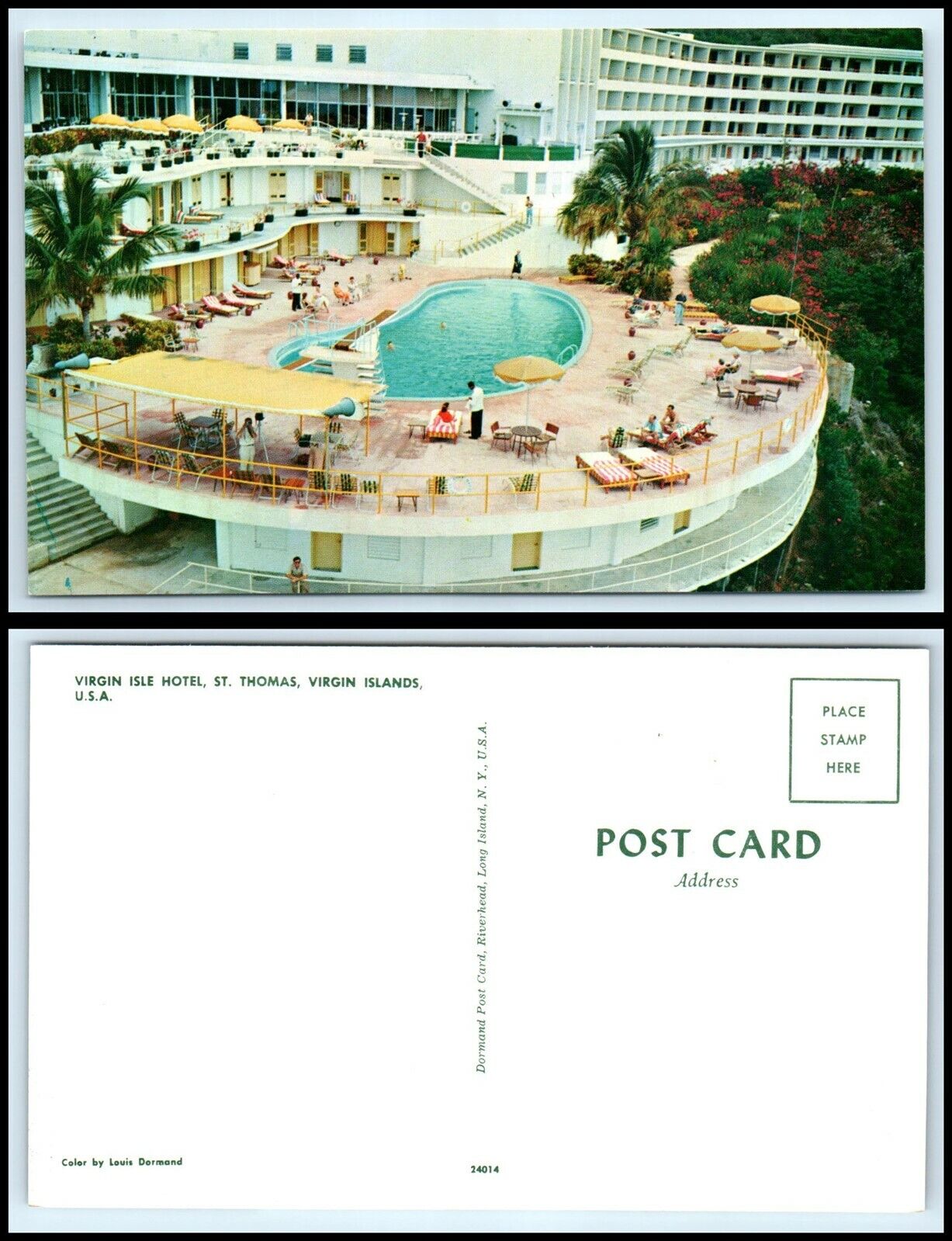 VIRGIN ISLANDS Postcard - St. Thomas, Virgin Isle Hotel \