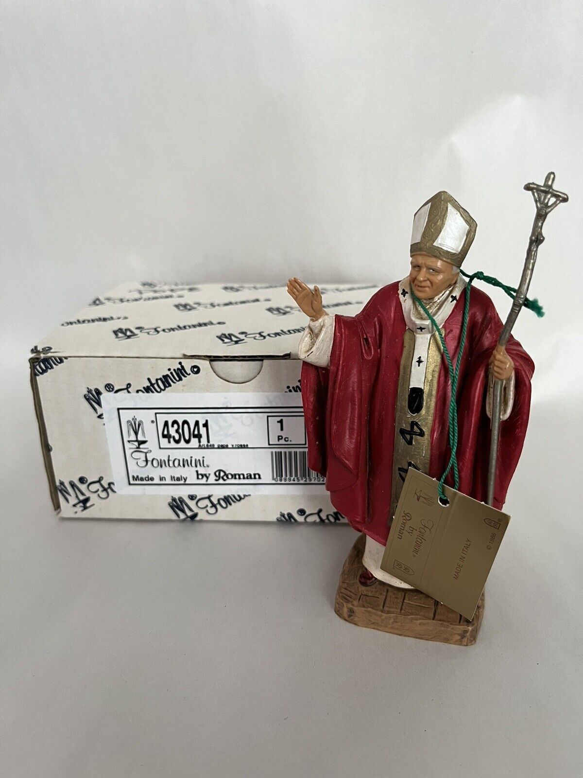 Fontanini Pope John Paul II 5 Inch Scale Figure Roman # 43041 New with box