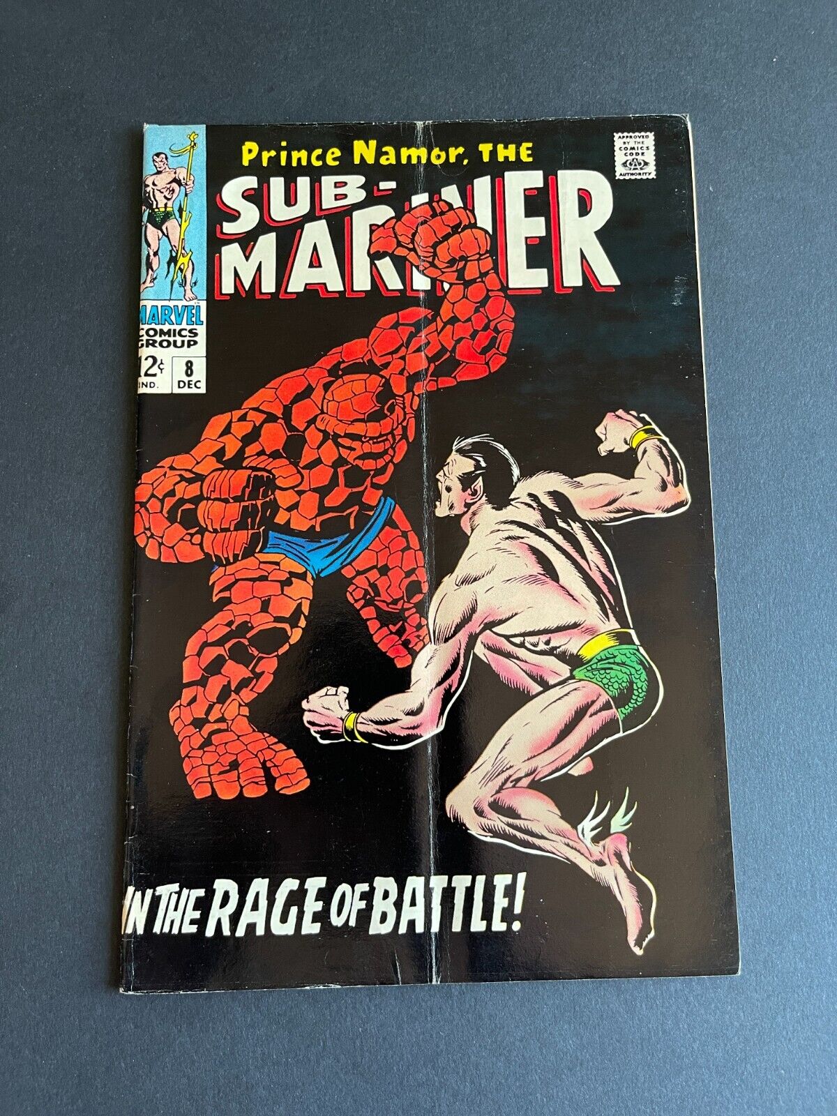 Sub-Mariner #8 - Thing vs Sub-Mariner (Marvel, 1968) VG+