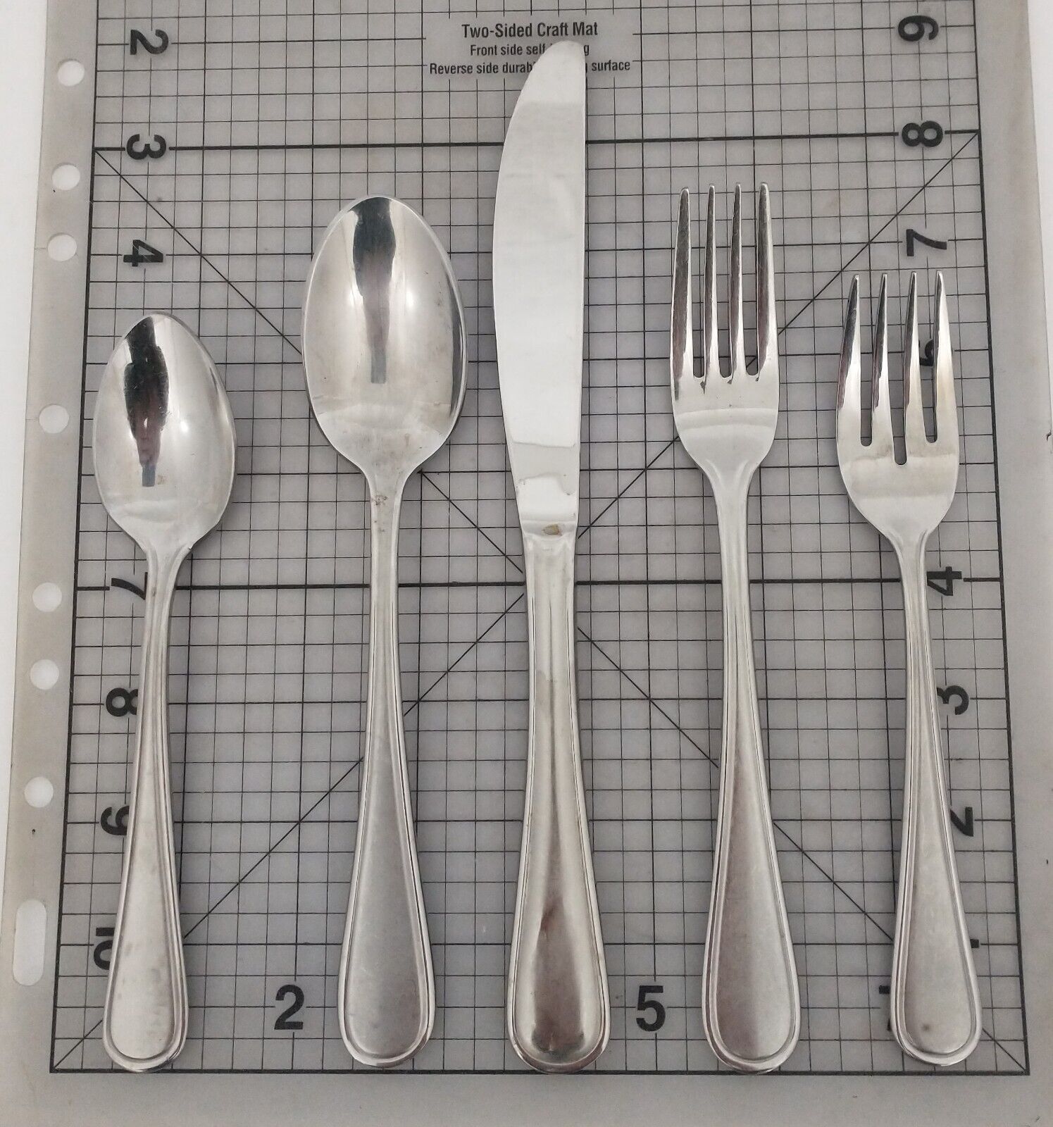 Oneida Accord Stainless 10 Place Settings 50 Ct Gloss Outline Frosted Heavy