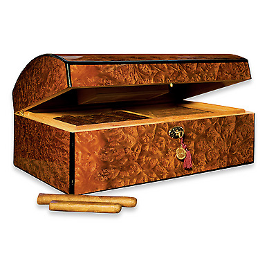 Daniel Marshall 10085 Limited Edition Treasure Chest 150-Cigar Humidor - Prec...