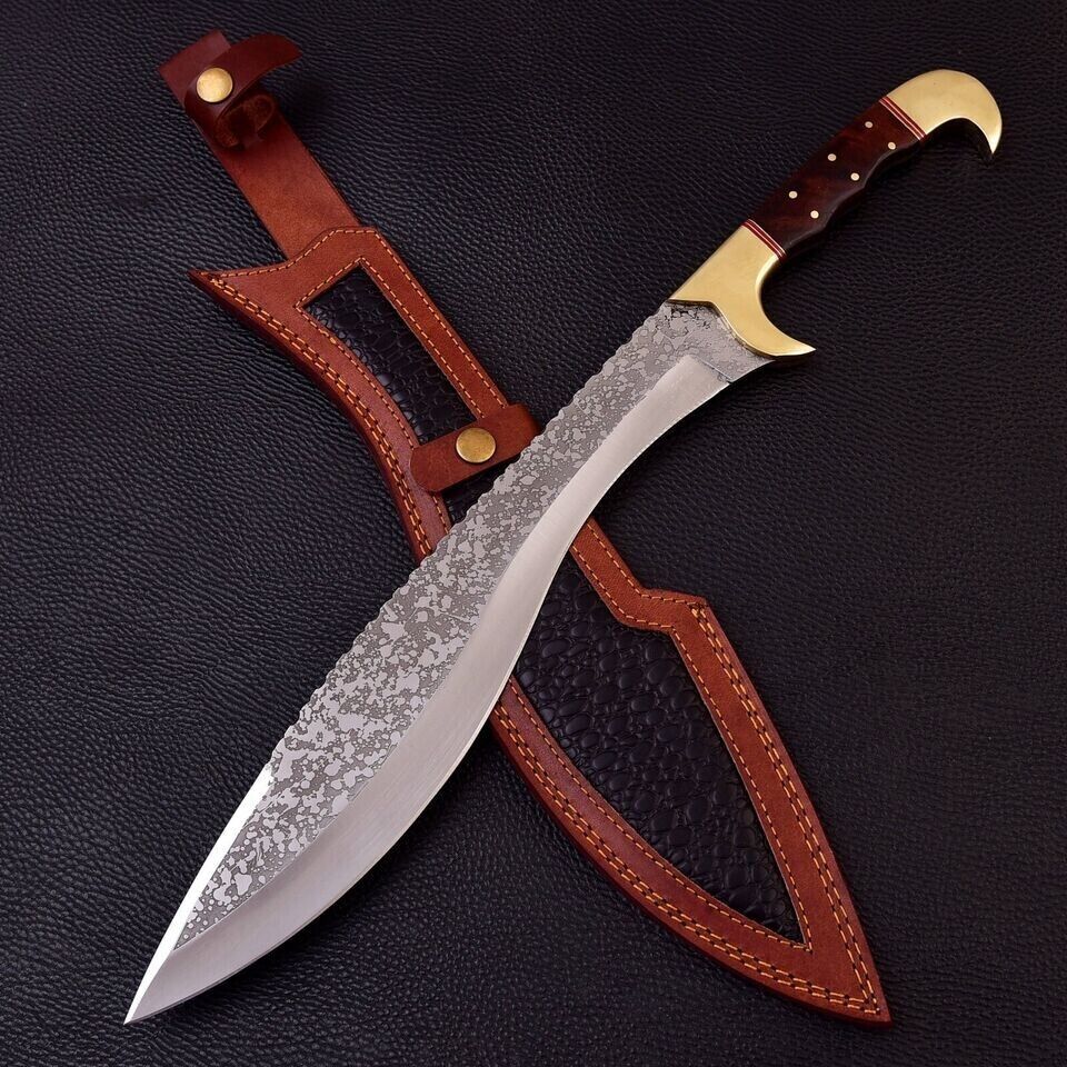 Kopis Sword-High Carbon Steel Knife Ancient Greek Forward Curving Blade-19-inchs