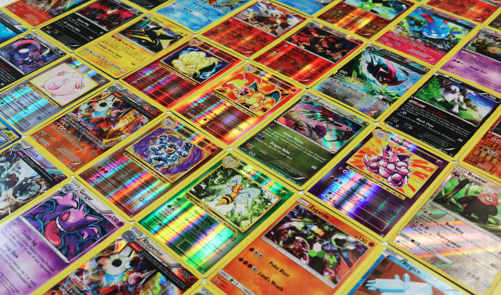 Genuine Pokemon Cards Joblot Bundle ONLY SHINY CARDS INCLDUED